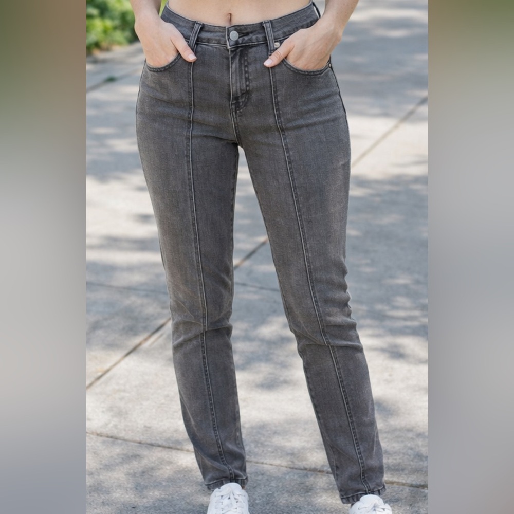 Express Dark Gray Women's Skinny Jeans